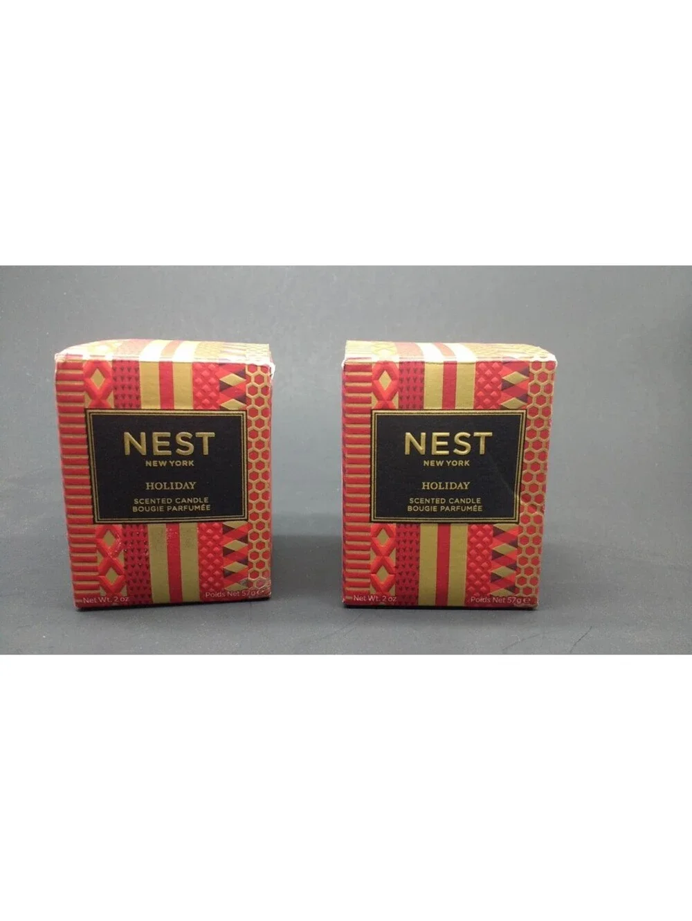 Lot of 2 Nest New York Holiday Scented Candle 2 oz   **READ**